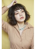 【 表参道/青山】ダークブランジュ×切りっぱなしボブ【ささき】