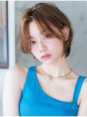 短すぎないショートヘア×フェイスフレーミングハイライト
