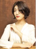 大人のカジュアルショートボブ