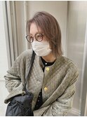 ミルクティーベージュとプツっとカット