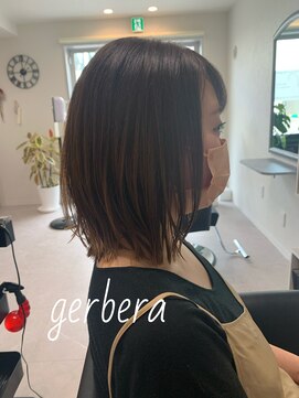 ガーベラ(gerbera) 肩上レングス/縛れる長さ