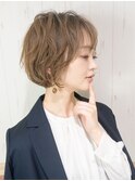 大人かわいい20代30代40代ミニボブ/無造作Sカール