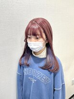ベルポ(Bellpo) 派手髪インナーカラー☆Pink×Lavender☆