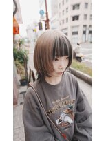 ボアップ(boappu)&nbsp;#ウルフカット#ボブウルフ#アンブレラカラー#ホワイトベージュ