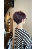 【ビフォー有り】enog×白髪で高発色なショートスタイル