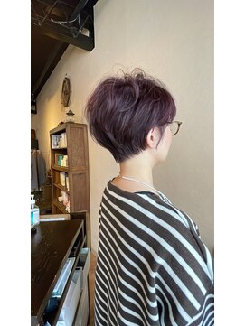 ルポル 大通店(rupolu) 【ビフォー有り】enog×白髪で高発色なショートスタイル