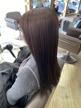 コワファースト 大分(COIFF1RST) パープルブラウンカラー