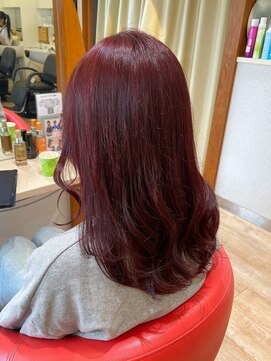 レクタ(recta) チェリーピンク ブリーチなしダブルカラー 暖色カラー