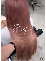 ヴァーディ オモテサンドウ(Vardy omotesando)&nbsp;ピンクベージュ・ダブルカラー・ハイトーンベージュ・ピンクヘア