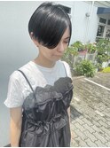 前髪長めショート