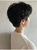 マッシュショート+パーマ