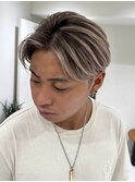 ハイライトバレイヤージュダブルカラー20代30代40代グレージュ