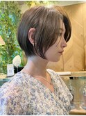 イメチェン外ハネボブ美髪ワイドバングレイヤーショート/大宮