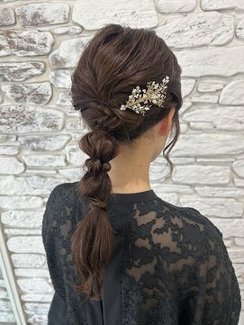 ヘアー ルセロ アット プリム(hair lucero @ prim) 編みおろしヘアセット