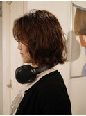 【ボブパーマ/阿部達哉】ミディアムパーマ/ニュアンスパーマ