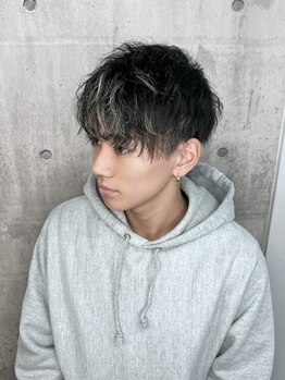ジェンダーヘア(GENDER hair)の写真/[Men'sパーマ+カット]再現性◎で簡単スタイリング！ラフなデザインにも"ひとくせ"のこだわりが持てる★