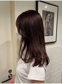 ピンクブラウンカラー・艶カラー