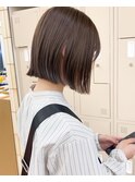 ブリーチなしダブルカラーミディアムボブ20代30代40代夏カラー