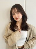 くびれ アプリコットオレンジ 夏のヘアアレンジハイライトカラー