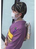 成人式ヘアセット着付け