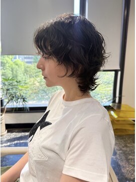 モクレン(mokuren.) ショートウルフパーマ