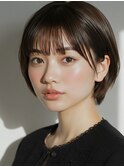 忙しい30代に人気！越谷の時短大人ショート×ヘーゼルグレージュ