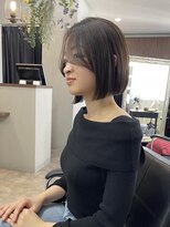 アミヘアーサプライ(AMI Hair Supply)&nbsp;似合わせカット/ダークアッシュ/ボブヘアフェイスレイヤーカット