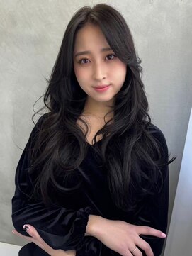 ソヨン 栄店(SOYON) 似合わせカット/ミディアムレイヤーカット/大人ガーリー/くせ毛