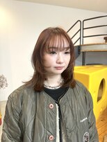 ソルト(Salt)&nbsp;ミディアムレイヤー/レイヤー/顔周りカット/オレンジベージュ