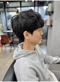 シャドウパーマ/スパイラルパーマ/クセ毛活かし/新宿