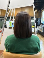 クレップスヘアーヒマワリ(CRE'PS HAIR HIMAWARI)&nbsp;ボブ/ミディアムボブ/縮毛矯正ビフォーアフター