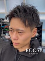 ルースト 八王子店(ROOST) メンズカット/ツイストアップバング/ツーブロック/眉毛