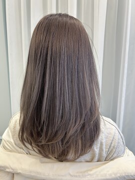 ビーエリアプレミアータ(BE AREA PREMIATA) レイヤーカット×グレージュ