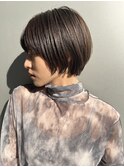 ピンクベージュ/アンブレラカラー/前髪/藤沢