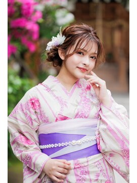 シャルメ 三宮店(CHARMER) 浴衣にオススメなルーズサイドシニヨン！