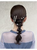 お呼ばれヘア