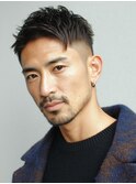 Men'sカットフェードツーブロック刈り上げ/メンズ眉毛