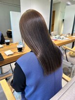 ルイス 宝塚(Luis)&nbsp;上野ココアベージュ切りっぱなしストレートセミロング