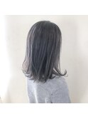 抜け感アッシュグレー