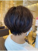 大人きれいナチュラルグラデーションひし形くびれショートボブ
