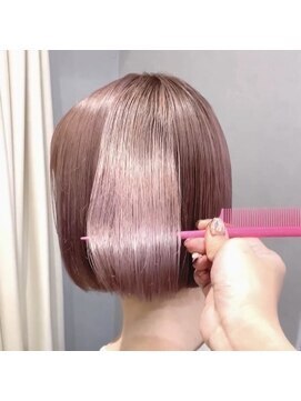 ワット 原宿店(W) 原宿髪質改善ベージュカラーブリーチなし韓国レイヤーハイライト