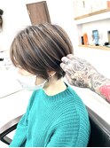 【LS HAIR菊地】ショートカットとシャドールーツバレイヤージュ