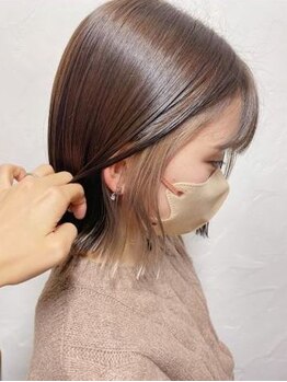 ヘアーリビング リコ 池袋西口店(hair living Liko)の写真/【池袋西口直結】トレンドをおさえたナチュラルスタイルが得意◎《Cut+TR¥4500》イルミナカラーも大人気！