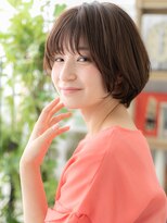 カバーヘア ブリス 大宮西口(COVER HAIR bliss)&nbsp;大人かわいい丸みボブひし形レイヤーカットc5大宮20代30代40代