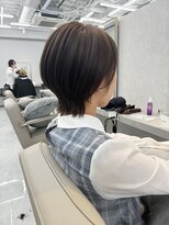 ネイロ 北千住(NeiRo)&nbsp;大人ショートボブ丸みショートカットマッシュショート前髪あり