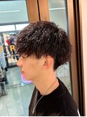 ツイストパーマ　メンズショート　長崎