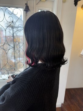 カメリアヘアサロン サッポロ(Camellia hair salon SAPPORO) インナーカラービビッドベリーピンク！