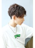 2way ツイストスパイラルパーマ　センターパート