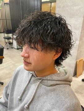 メンズ リコ(MEN'S RICO) 波巻きウルフ波巻きパーマウルフパーマミディアムパーマ【大和】