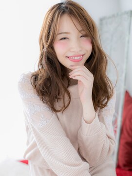アートサロン センター北(art salon) センター北/髪質改善/ハイトーンカラー波巻きフェミニンロングj